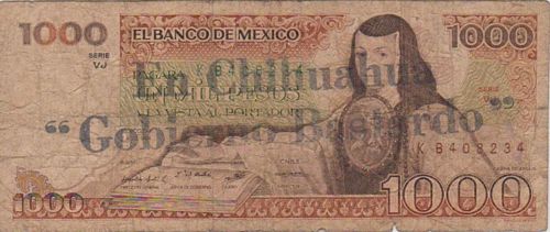Banco de Mexico 1000 KB408234