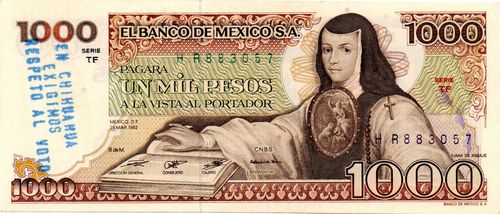 Banco de Mexico 1000 TF 883057