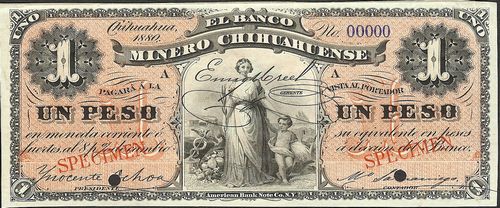Banco Minero Chihuahuense 1 A 00000 pink