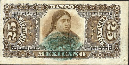 Banco Mexicano 25c A 523639 reverse