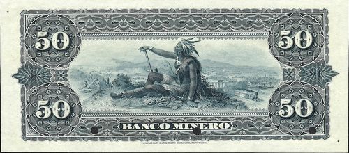 Banco Minero 50 A no number reverse