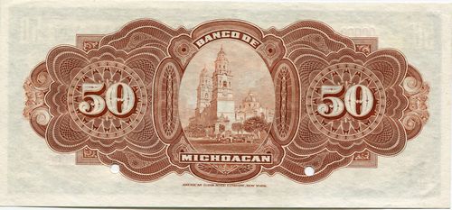 Michoacan 50 A 00000 reverse
