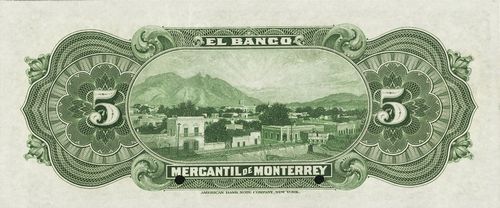 Mercantil de Monterrey 5 00000 reverse