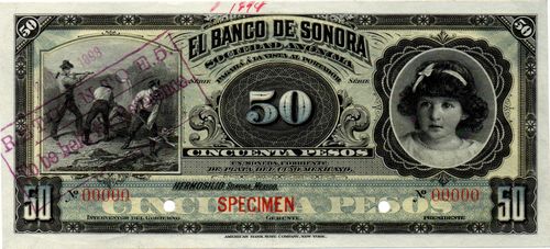 Banco de Sonora 50 00000 white back