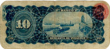 Mercantil de Veracruz 10 3637 reverse