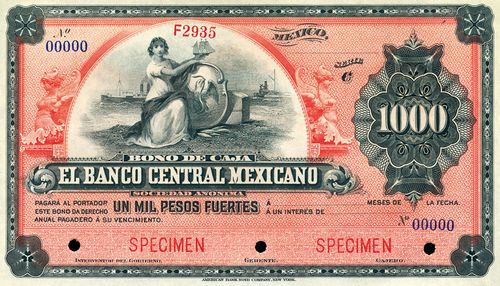 Banco Central Mexicano 1000