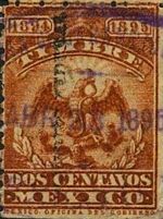 1894 1895 2 centavos