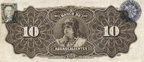 Aguascalientes 10 C 42258 reverse