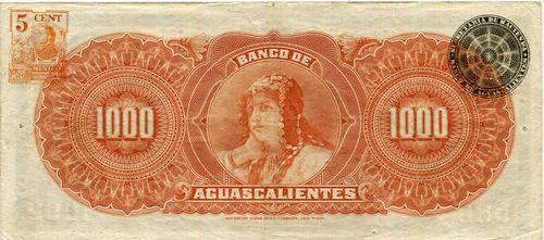 Aguascalientes 1000 B 153 reverse