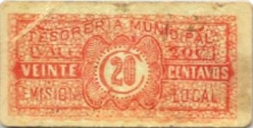 Tesoreria Municipal 20c reverse