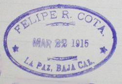 stamp Felipe R. Cota