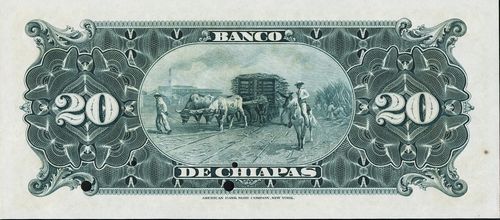 Chiapas 20 A specimen reverse