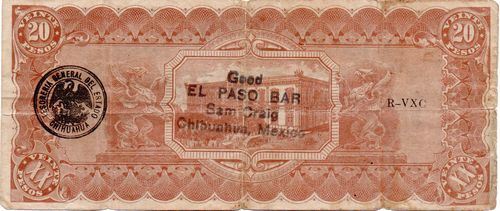 Advert dos 20 El Paso bar