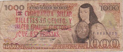 Banco de Mexico 1000 P8696825