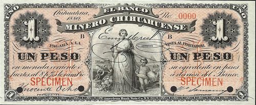 Banco Minero Chihuahuense 1 B 0000 pink