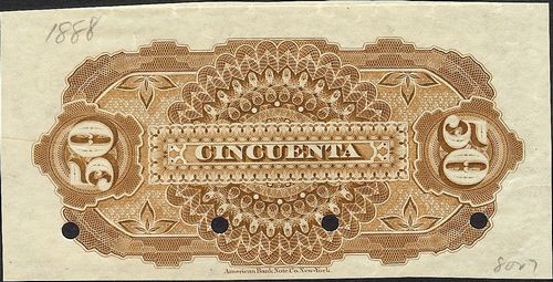 Banco Minero Chihuahuense 50c B 00000 reverse