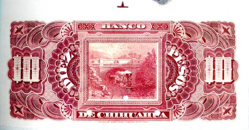 Banco de Chihuahua 10 A 0000 reverse