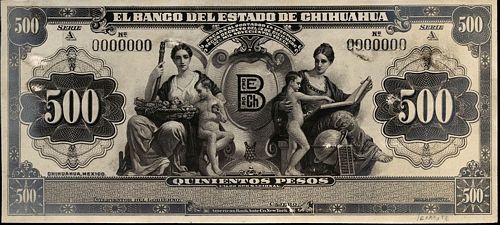 P#S530e CU Details about   EL ESTADO DE CHIHUAHUA SERIE L JUNE.1915 1 PESO 