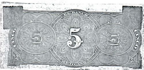 Banco Mejicano 5 C 4421 reverse