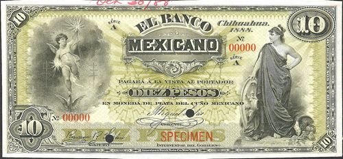 Banco Mexicano 10 A 00000