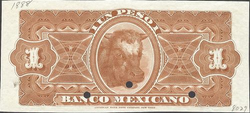 Banco Mexicano 1 A 00000 reverse