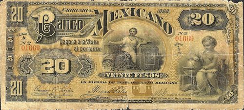 Banco Mexicano 20 A 01669