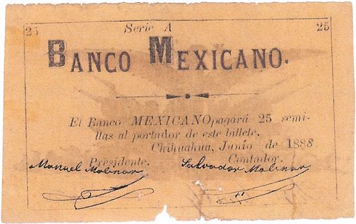Banco Mexicano 25 semillas