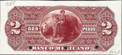 Banco Mexicano 2 A 00000 reverse