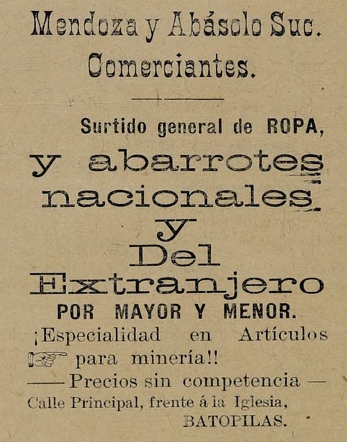 advert Mendoza y Abasolo