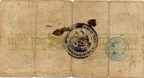 sabanas 20 A 14085 reverse