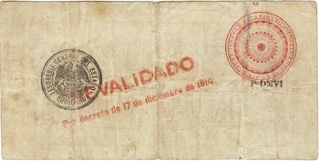 sabanas 25c P 54166 reverse