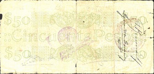 sabanas 50 A 22861 reverse