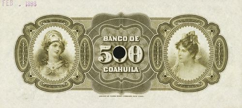 Coahuila 500 00000 reverse
