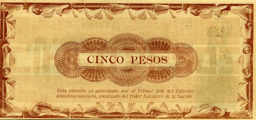 Estado Coahuila 5 reverse