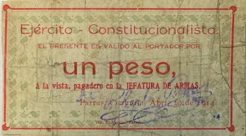 Parras 1 un peso