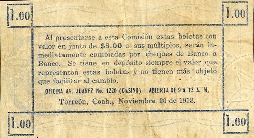 Torreon Armas 1 reverse