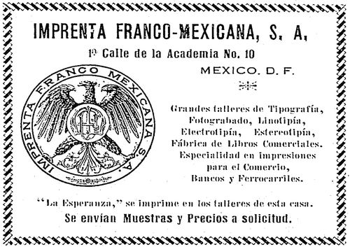 Imprenta Franco Mexicano