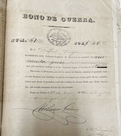 colima bond 18620327