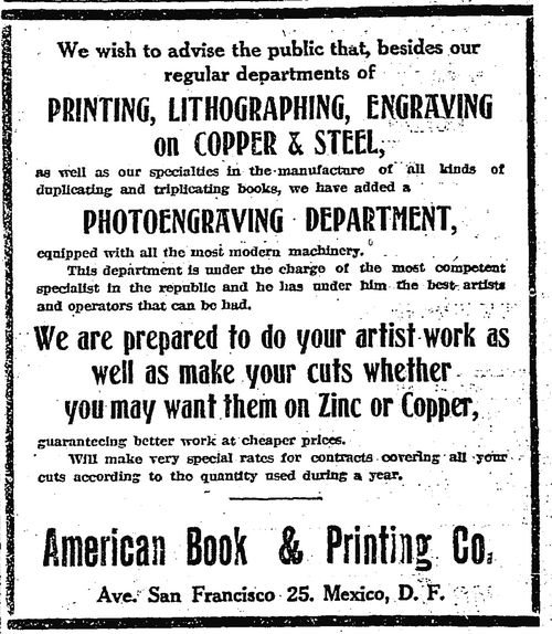 American Book Printing advert