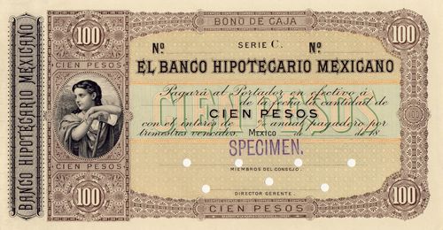 Hipotecario 100 specimen