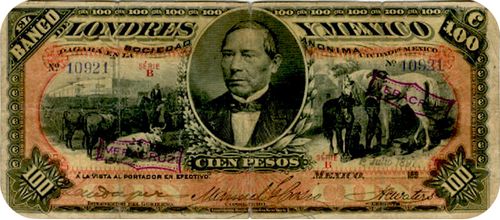 Londres y Mexico 100 B 10921