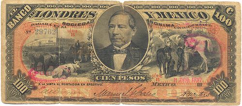 Londres y Mexico 100 B 29762