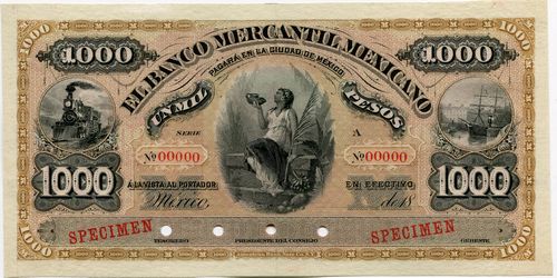 Mercantil Mexicano 1000 A 00000