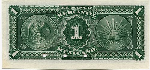 Mercantil Mexicano 1 A 00000 reverse