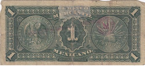 Mercantil Mexicano 1 A 49970 reverse