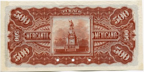 Mercantil Mexicano 500 A 00000 reverse