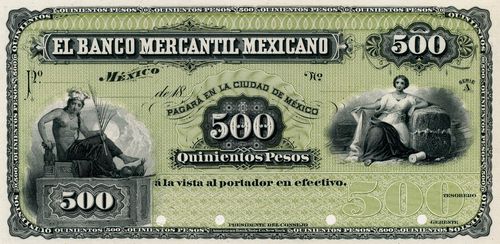 Mercantil Mexicano 500 specimen