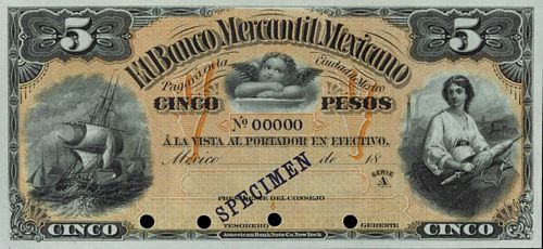 Mercantil Mexicano 5 A specimen