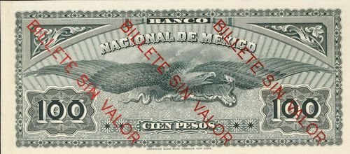 Banco Nacional 100 292293 reverse