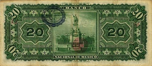 Banco Nacional 20 113924 reverse
